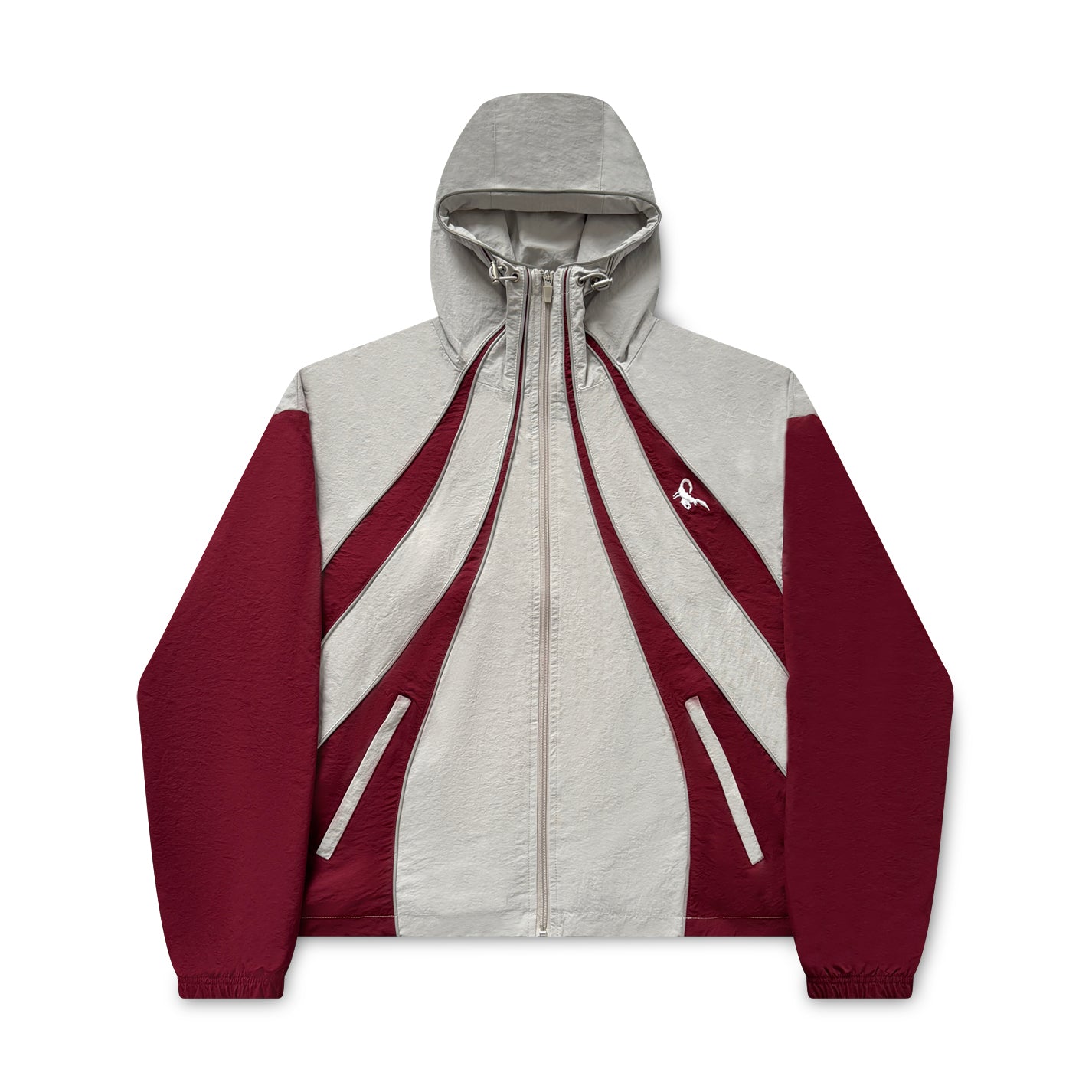 GULLYGUY JACKET - BURGUNDY/LIGHT GREY