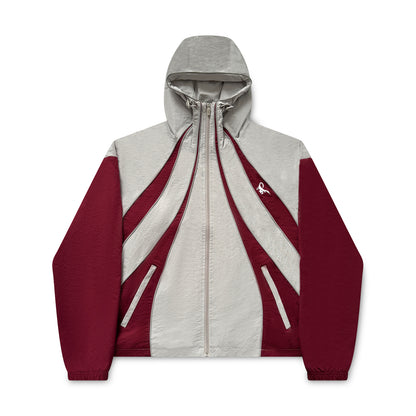 GULLYGUY JACKET - BURGUNDY/LIGHT GREY