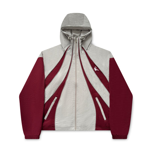 GULLYGUY JACKET - BURGUNDY/LIGHT GREY