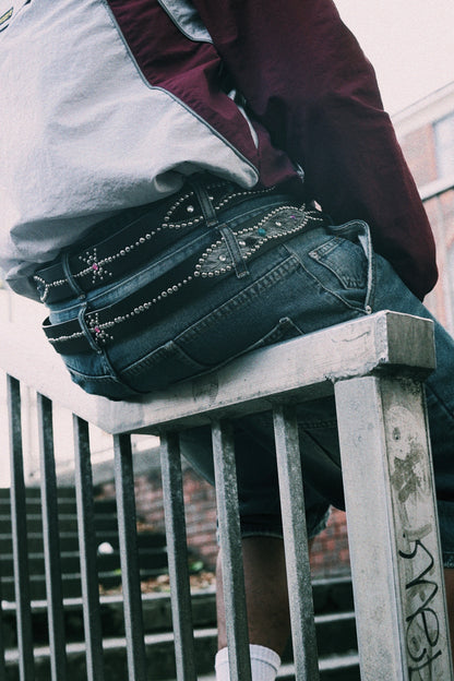 STUDDED BELT BLACK
